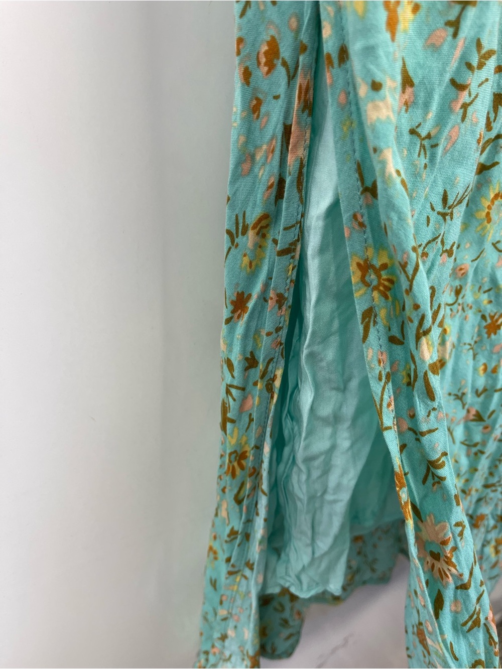Hello Molly California Dreaming Midi Dress Green Floral Women’s Size Small US 4 - Picture 6 of 11